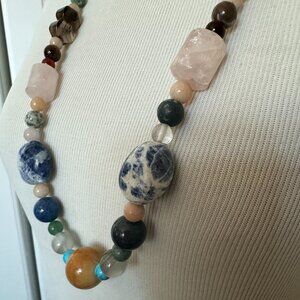 Organic Sodalite Multi Stone Necklace | NWT